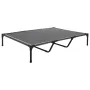 Elevated Dog Bed for Large Dogs, Portable Raised Dog Cot with Steel Metal Frame and Breathable Teslin Mesh, Indoor & Outdoor Pet