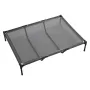 Elevated Dog Bed for Large Dogs, Portable Raised Dog Cot with Steel Metal Frame and Breathable Teslin Mesh, Indoor & Outdoor Pet