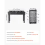 Foosball Table, 121 cm Standard Size Table, Indoor Full Size Foosball Tables for Home, Family, and Game Room, Durable Soccer Set