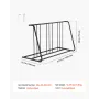 VEVOR Bike Rack, Fits Tire Width 3 Inch/76.2 mm, Carbon Steel Double-Sided Grid Bike Rack Stand, Freestanding Bicycle Storage Ho