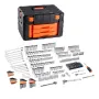 Mechanics Tool Set and Socket Set, 450 Pcs, 6.4, 9.5 and 12.7 mm Drive Deep and Standard Sockets, SAE Metric Mechanic Tool Kit w