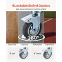 Bedside Commode Chair with Wheels, 159 kg Capacity, 4-in-1 Portable Toilet and Raised Toilet Seat with Padded Seat/Backrest/Flip