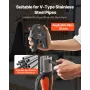VEVOR V15 Pressing Jaw, 15mm Press Jaw for V-Type Stainless Steel Pipes, High-Strength Carburized Steel Crimping Jaws Compatible