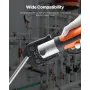 V15 Pressing Jaw, 15mm Press Jaw for V-Type Stainless Steel Pipes, High-Strength Carburized Steel Crimping Jaws Compatible with 