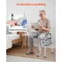 VEVOR Bedside Commode Chair, 227 kg Capacity, 4-in-1 Portable Toilet and Raised Toilet Seat with Padded Seat & Armrest, Detachab