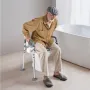 Bedside Commode Chair, 227 kg Capacity, 4-in-1 Portable Toilet and Raised Toilet Seat with Padded Seat & Armrest, Detachable 5L 
