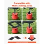 VEVOR Trailer Jack Blocks, 8" High, 2000 lbs Capacity, 8 Pcs Heavy Duty Camper Leveler Kit - 6 RV Leveling Blocks & 2 Pads, Camp