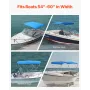 3 Bow Boat Bimini Toppe, 600D polyester baldakin med