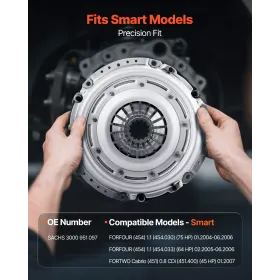 VEVOR Clutch Kit with Pressure Plate, Heavy Duty OEM Clutch Kit, OEM Replacement Transmission Clutch Kit Compatible with 2004-20