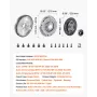 Clutch Kit with Flywheel, Heavy Duty OEM Clutch Kit, OEM Replacement Transmission Clutch Kit Compatible with 2003-2010 Audi A3 (