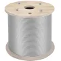 1/4" rustfrit stålkabel 200FT, T304 7x19 strammere