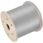 1/4" rustfrit stålkabel 200FT, T304 7x19 strammere
