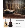 VEVOR 39 tommer / 990,6 mm Dreadnought akustisk guitar Naturlig begynderpakke Gig Bag Voksen