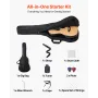VEVOR 39 tommer / 990,6 mm Dreadnought akustisk guitar Naturlig begynderpakke Gig Bag Voksen
