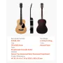 39 tommer / 990,6 mm Dreadnought akustisk guitar Naturlig