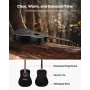 41 in / 1041.4 mm Dreadnought Acoustic Guitar Beginner Bundle for Adult Taller Black