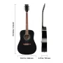 41 tommer / 1041,4 mm Dreadnought akustisk guitar begynderpakke