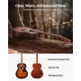 40 tommer / 1016 mm Dreadnought akustisk guitar begynderpakke