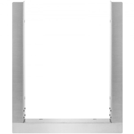 Udendørs efterbehandlingsramme, 12,2 x 18 tommer ramme efterbehandling, rustfrit stål udendørs grillramme til dobbelt