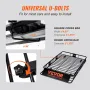 Roof Rack Cargo Basket, 162.6 cm x 99.1 cm x 15.2 cm Rooftop Cargo Carrier with Extension, Heavy-duty Steel 90.7 kg Capacity Uni