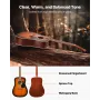 VEVOR 41 in / 1041.4 mm Dreadnought Acoustic Guitar Beginner Bundle Gig Bag Adult Sunburst