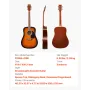 41 tommer / 1041,4 mm Dreadnought akustisk guitar begynderpakke