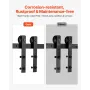 10FT Sliding Barn Door Hardware Kit, 330 LBS Weight Capacity, Compatible with 60 Inches Max Width & 1-3/8 to 1-3/4 Inches Thickn