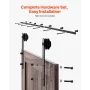 10FT Sliding Barn Door Hardware Kit, 330 LBS Weight Capacity, Compatible with 60 Inches Max Width & 1-3/8 to 1-3/4 Inches Thickn
