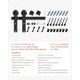 10FT Sliding Lading Door Hardware Kit, 330 LBS vægtkapacitet