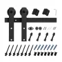 10FT Sliding Barn Door Hardware Kit, 330 LBS Weight Capacity, Compatible with 60 Inches Max Width & 1-3/8 to 1-3/4 Inches Thickn