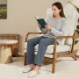 Accent Chair, High Back Mid Century Modern Armchair with Solid Wood Frame and Non-Slip Legs, Upholstered Leisure Chairs with Lin