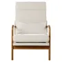 Accent stol, høj ryg Mid Century Modern lænestol med stel af