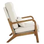 Accent Chair, High Back Mid Century Modern Armchair with Solid Wood Frame and Non-Slip Legs, Upholstered Leisure Chairs with Lin