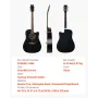 1041 mm (41 tommer) Cutway akustisk guitar begynderpakke med