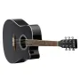 1041 mm (41 in) Cutway Acoustic Guitar Beginner Bundle with Gig Bag for Adult Black