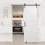 Sliding Barn Door, 762 x 2134mm, High-Strength MDF Panel, Barn Door with Hardware Kit, Water-Proof PVC Surface, Easy to Install,