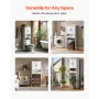 Over The Toilet Storage Cabinet, 165.1 cm Height Bathroom Storage Organizer with Double Door and Adjustable Shelf, Bathroom Spac