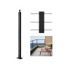 Cable Railing Post 36x2x2 In Horizontal-Hole Post 1JZLGZXHS9148RVYS001V0
