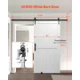 Sliding Barn Door, 1067 x 2134mm, High-Strength MDF Panel, Barn Door with Hardware Kit, Water-Proof PVC Surface, Easy to Install