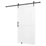 Sliding Barn Door, 1067 x 2134mm, High-Strength MDF Panel, Barn Door with Hardware Kit, Water-Proof PVC Surface, Easy to Install