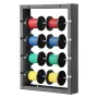 VEVOR Wire Spool Rack, 4 Adjustable Rods, Cold-Rolled Steel Wire Spool Holder Wall Mounted for Multi-Spools, Wiring Storage, 68k