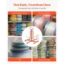 Cable Dispenser, Floor or Stud Mounted, Wire Spool Rack, Portable Wire Rack Dispenser with Anti-Slip Metal Handle for Wiring Tra