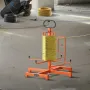 kabeldispenser, gulv- eller studsmonteret, trådrullestativ