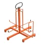 VEVOR Cable Dispenser, Floor or Stud Mounted, Wire Spool Rack, Portable Wire Rack Dispenser with Anti-Slip Metal Handle for Wiri
