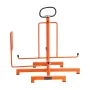 Cable Dispenser, Floor or Stud Mounted, Wire Spool Rack, Portable Wire Rack Dispenser with Anti-Slip Metal Handle for Wiring Tra