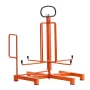 Cable Dispenser, Floor or Stud Mounted, Wire Spool Rack, Portable Wire Rack Dispenser with Anti-Slip Metal Handle for Wiring Tra
