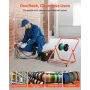 VEVOR Cable Caddy, kraftig stålramme, spoleholder til elektriske ledninger, bærbar wire dispenser til op til 508 mm / 20 in D