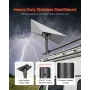 Starlink RV Ladder Mount, 360°Adjustable Angle Mounting Standard Gen 3 Pipe Kit, Heavy-Duty Steel Extra Short Starlink RV Ladder