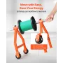 Wire Spool Rack, 100 kg / 220 lbs Load Capacity, Portable Cable Caddy, Moveable Wire Rack with Wheels, Spool Holder, Up to 759mm
