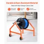 Wire Spool Rack, 100 kg / 220 lbs Load Capacity, Portable Cable Caddy, Moveable Wire Rack with Wheels, Spool Holder, Up to 759mm